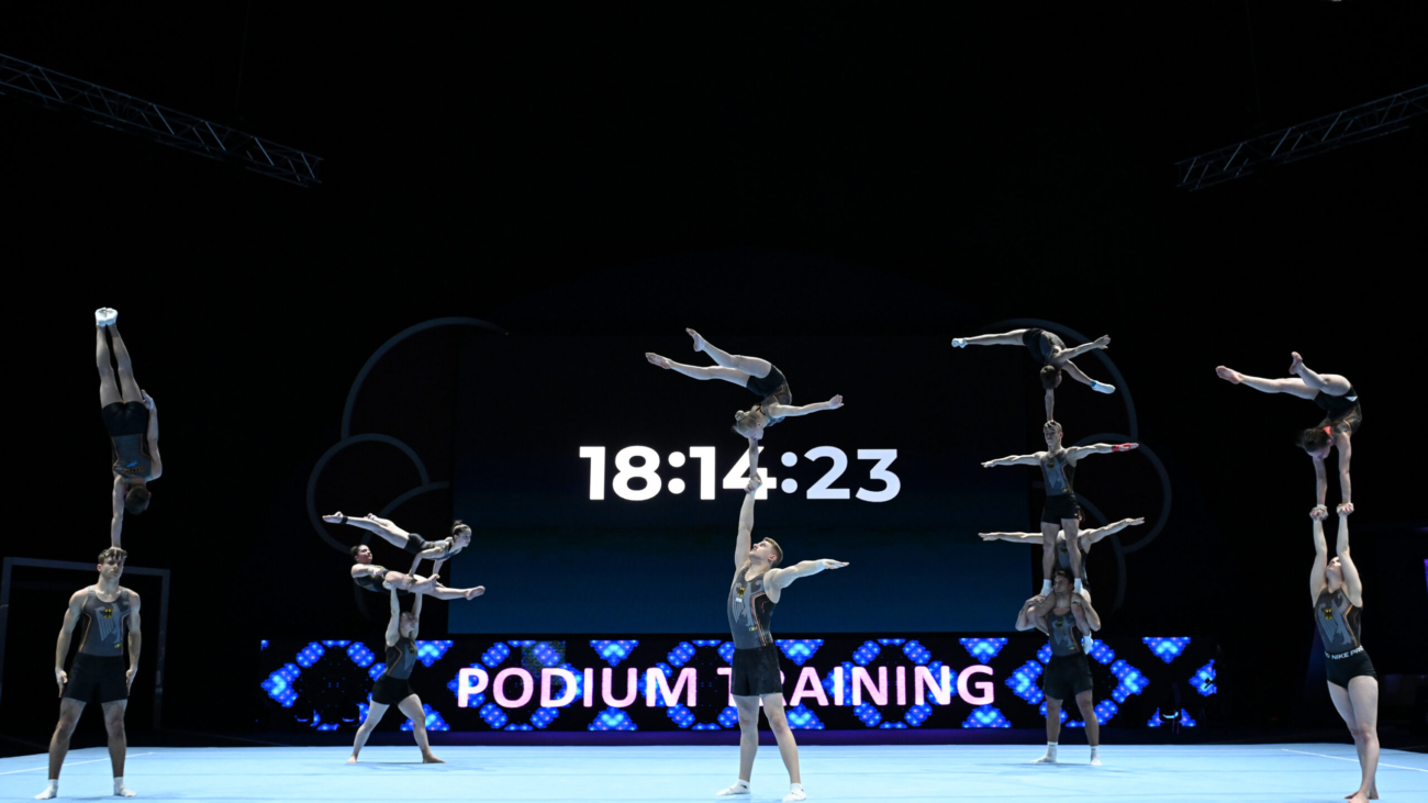 ACRO WORLDS AGE GROUP  captured at Milli Gimnastika Arenası, Baku on 09.Mar.2022 by Filippo Tomasi Photography